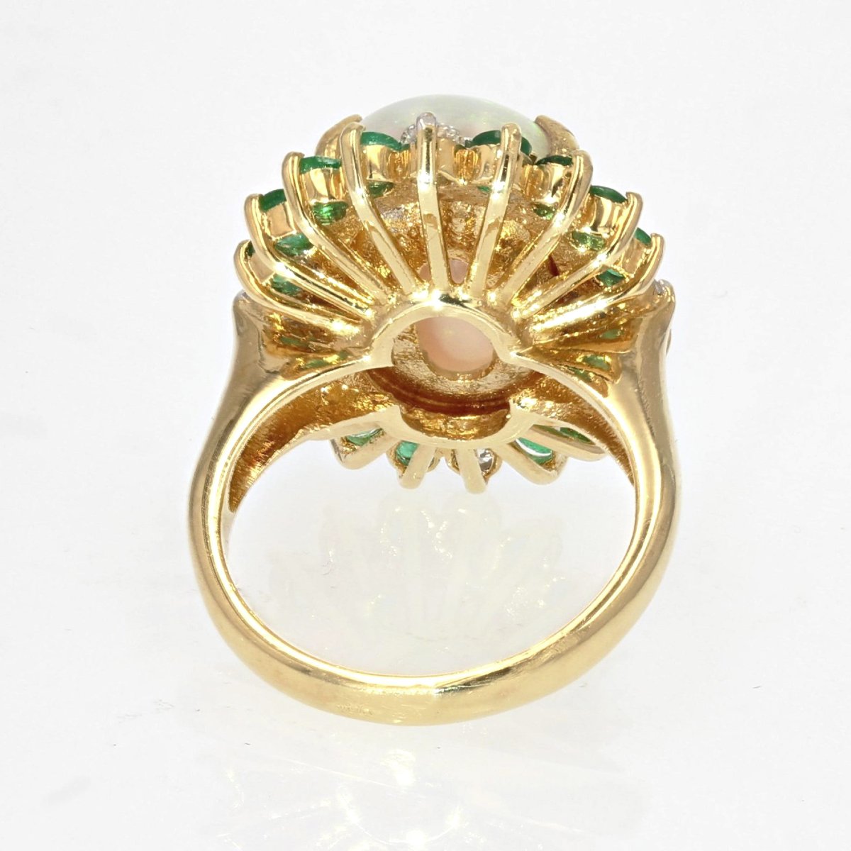 Emerald Diamond Opal Ring-photo-6