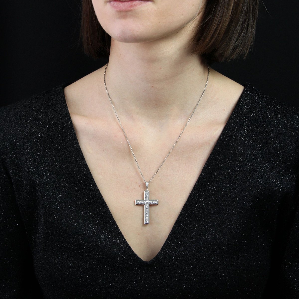 Cross In Platinum And Diamonds-photo-2