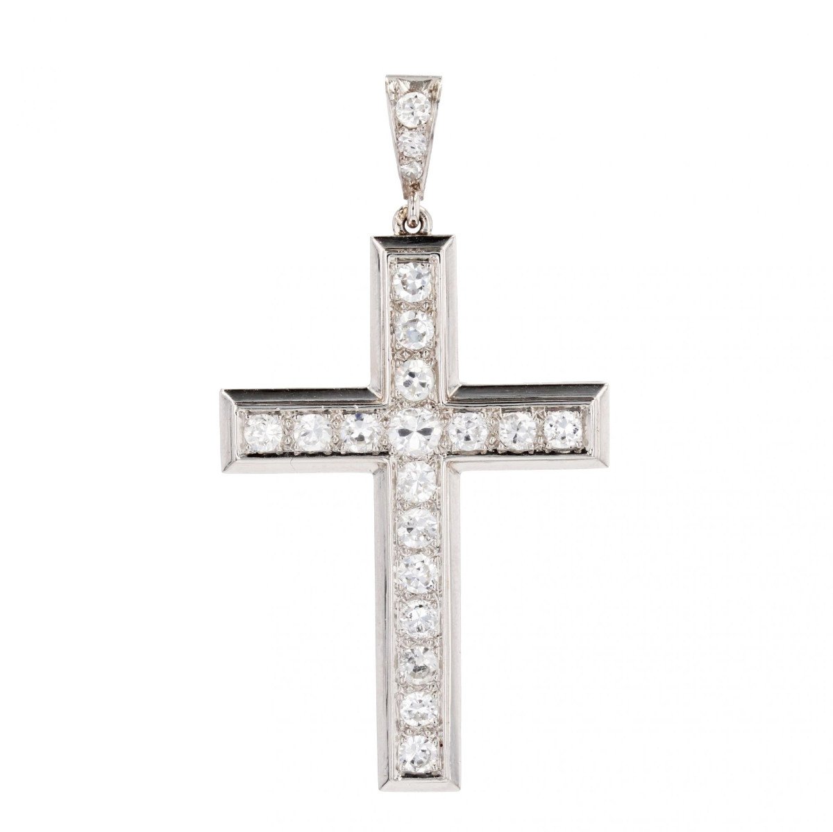 Cross In Platinum And Diamonds