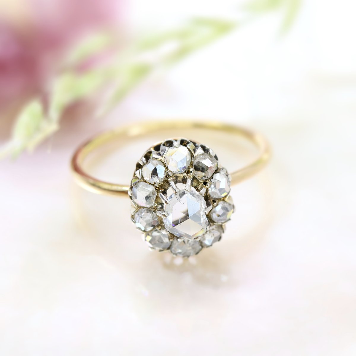 Bague Ancienne Diamants Pompadour-photo-3