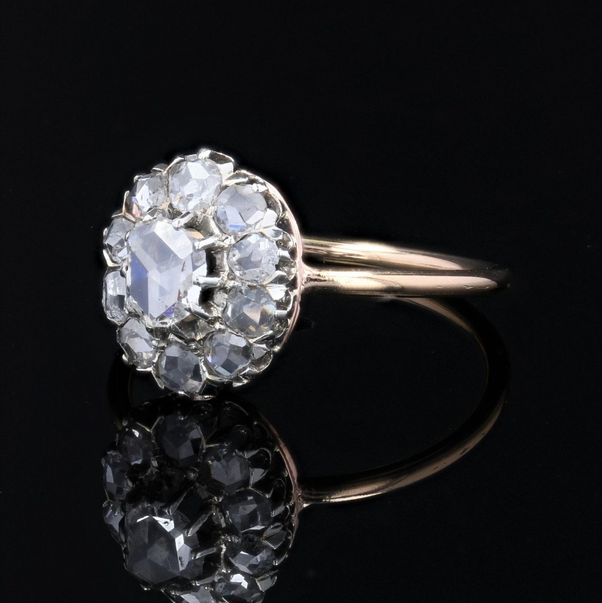 Bague Ancienne Diamants Pompadour-photo-1