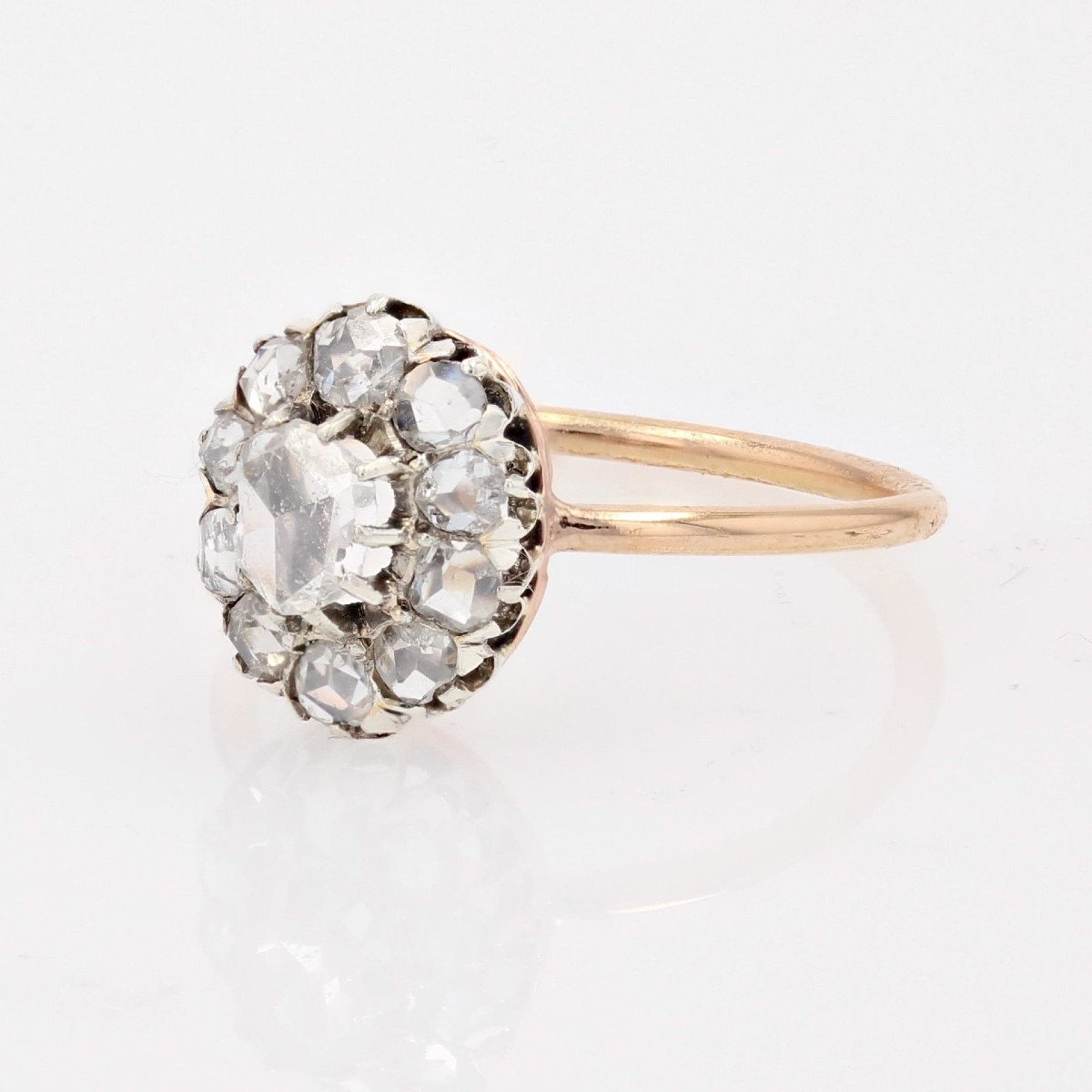 Bague Ancienne Diamants Pompadour-photo-3