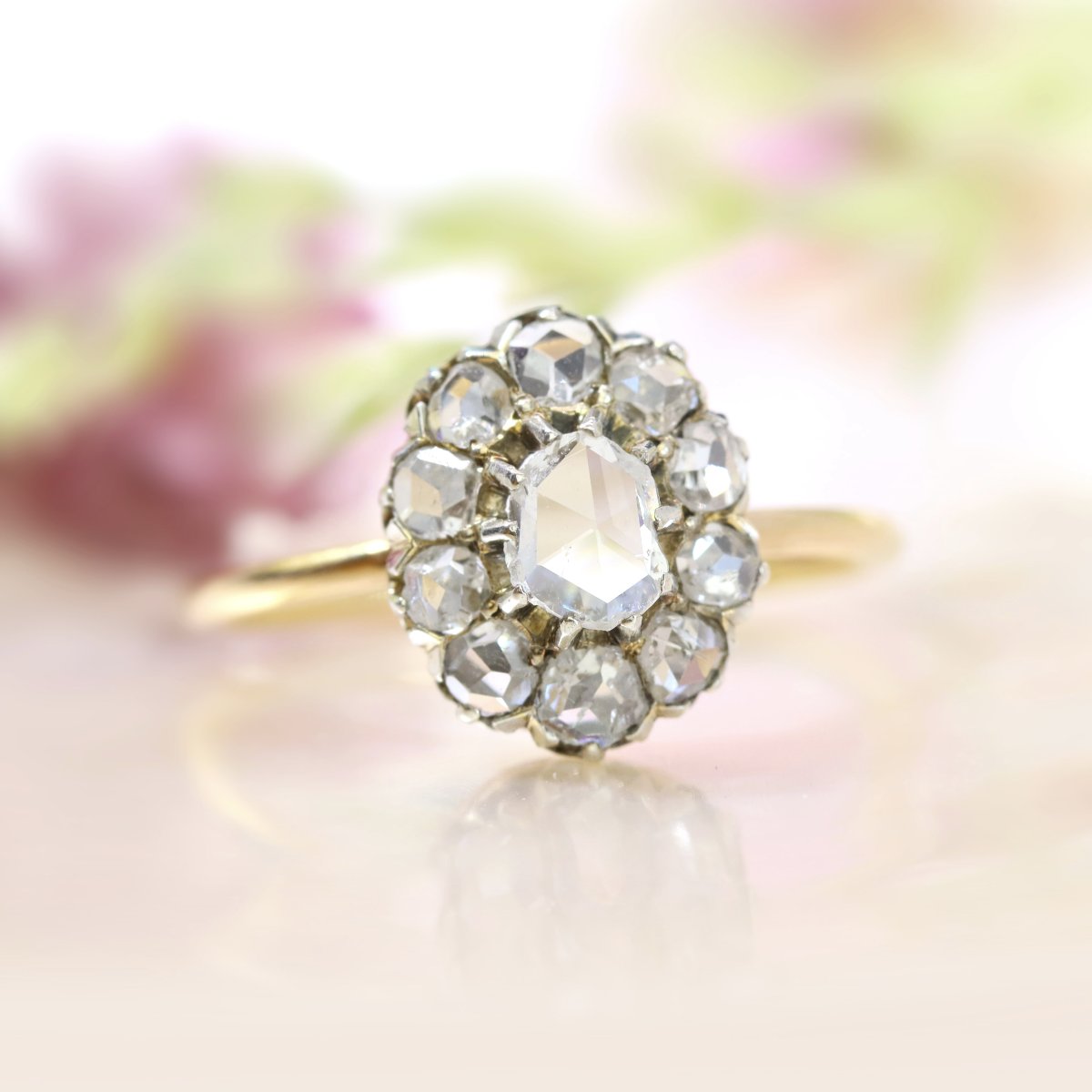 Bague Ancienne Diamants Pompadour-photo-6