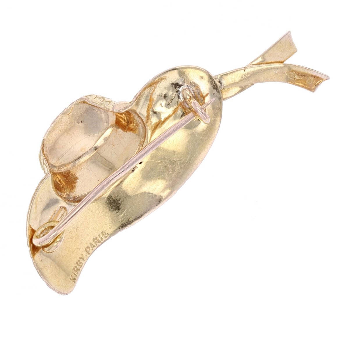 Kirby Hat Gold Brooch-photo-5
