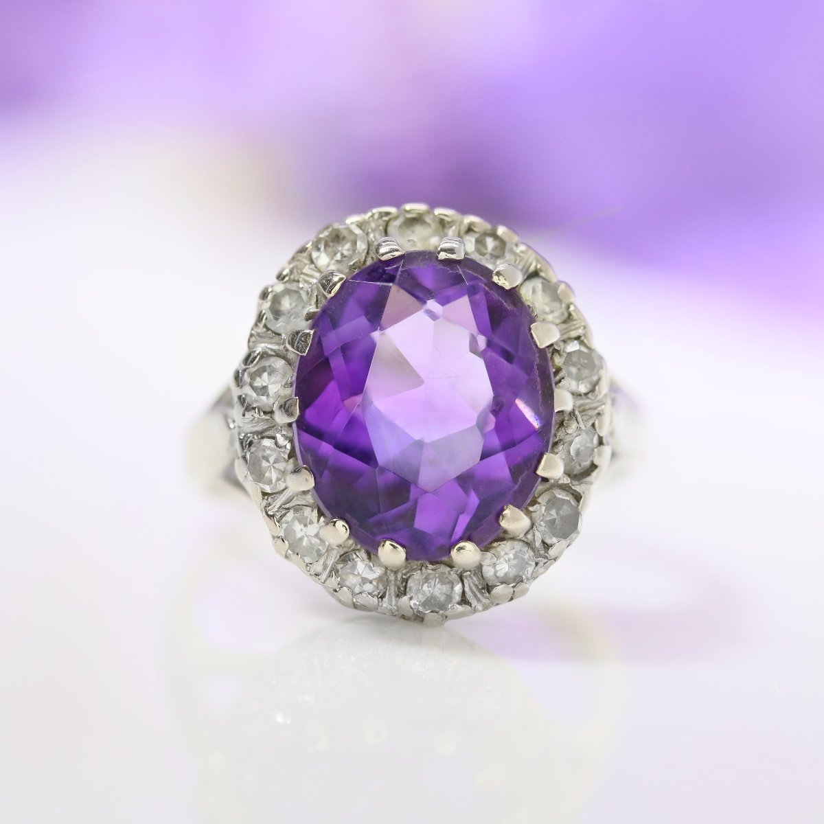 Bague Améthyste Diamants-photo-3