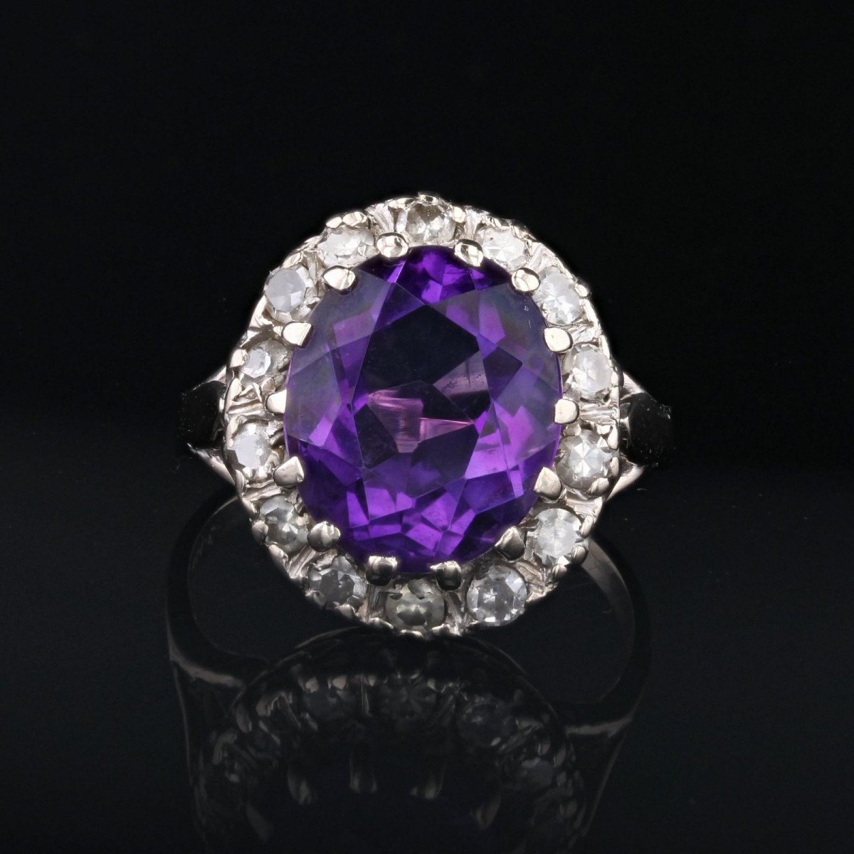 Bague Améthyste Diamants-photo-4