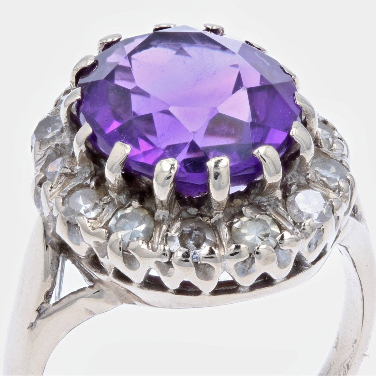 Bague Améthyste Diamants-photo-4