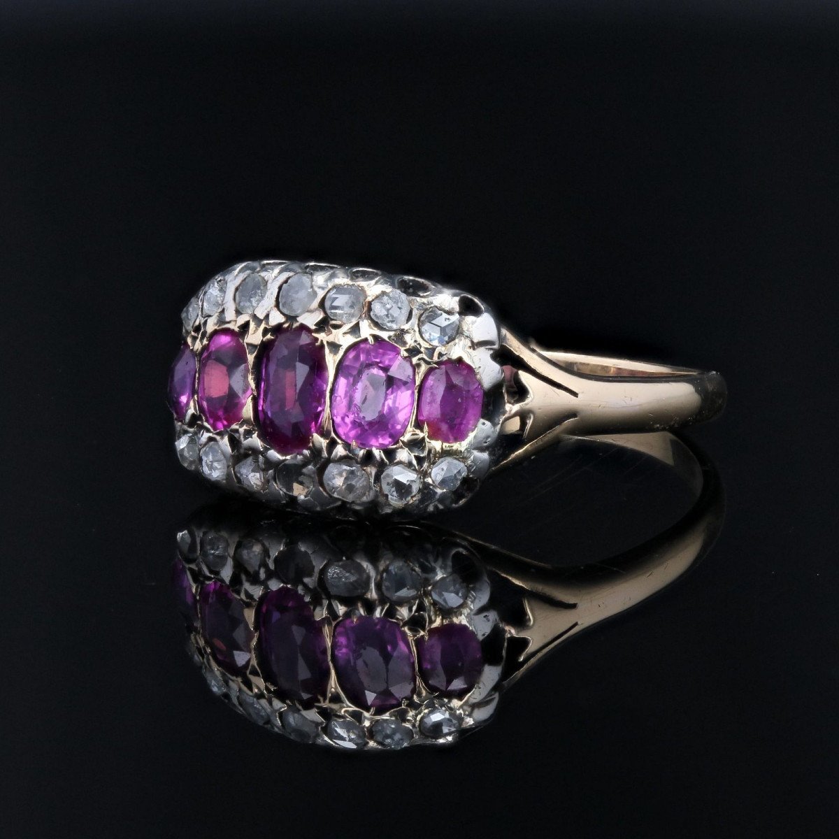 Bague Ancienne Rubis Diamants-photo-1