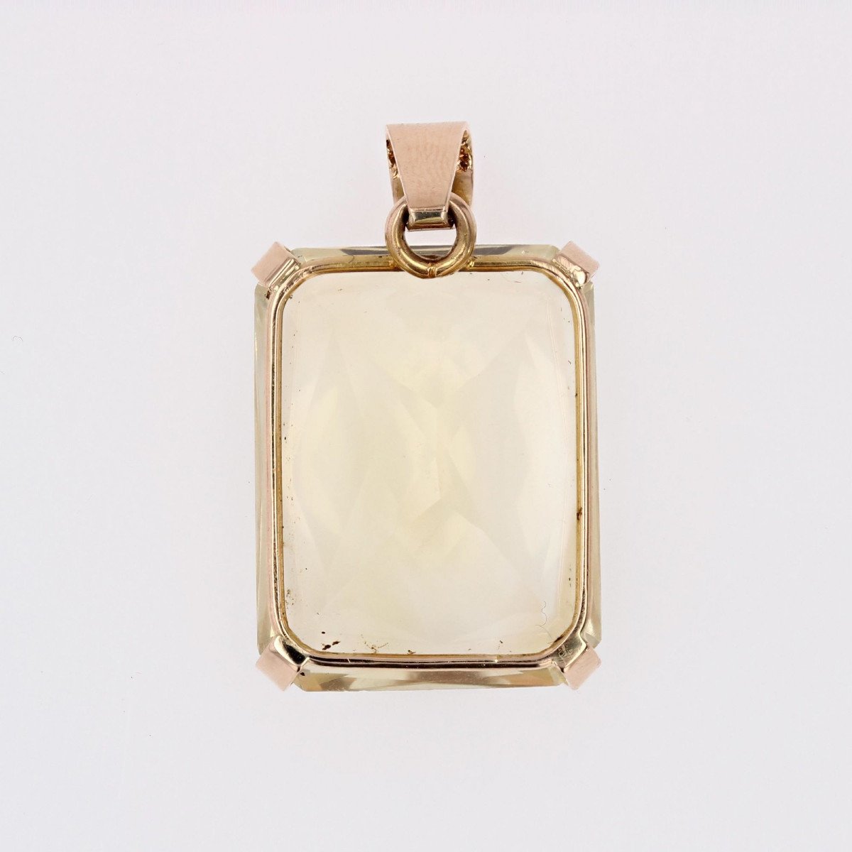 Vintage Citrine And Gold Pendant-photo-6