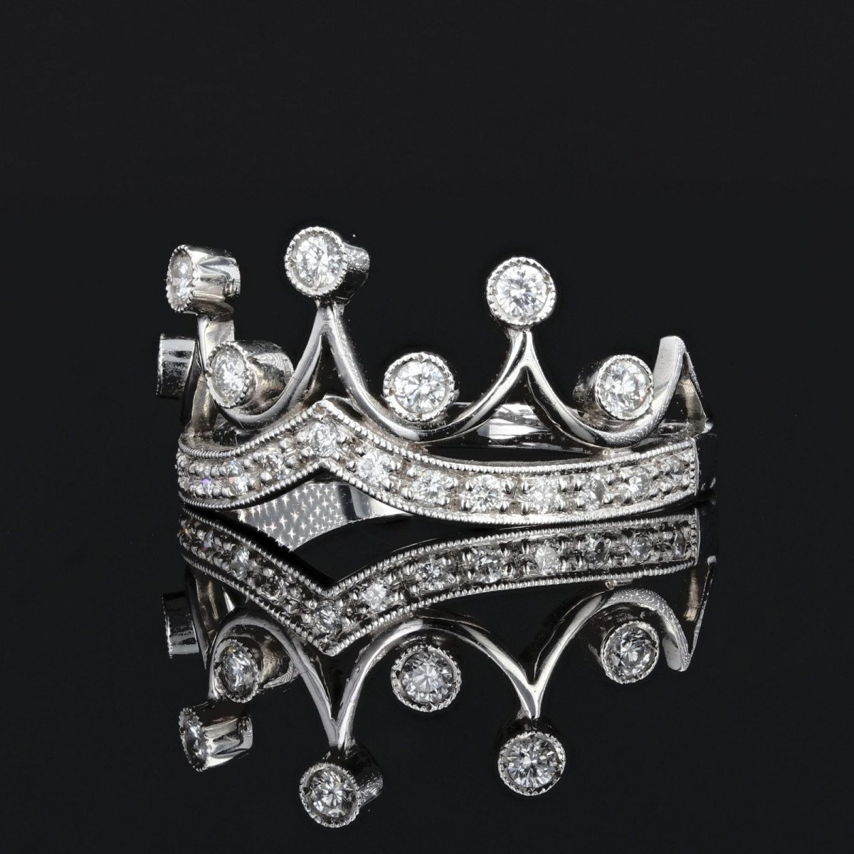 Bague Diamants Couronne-photo-1