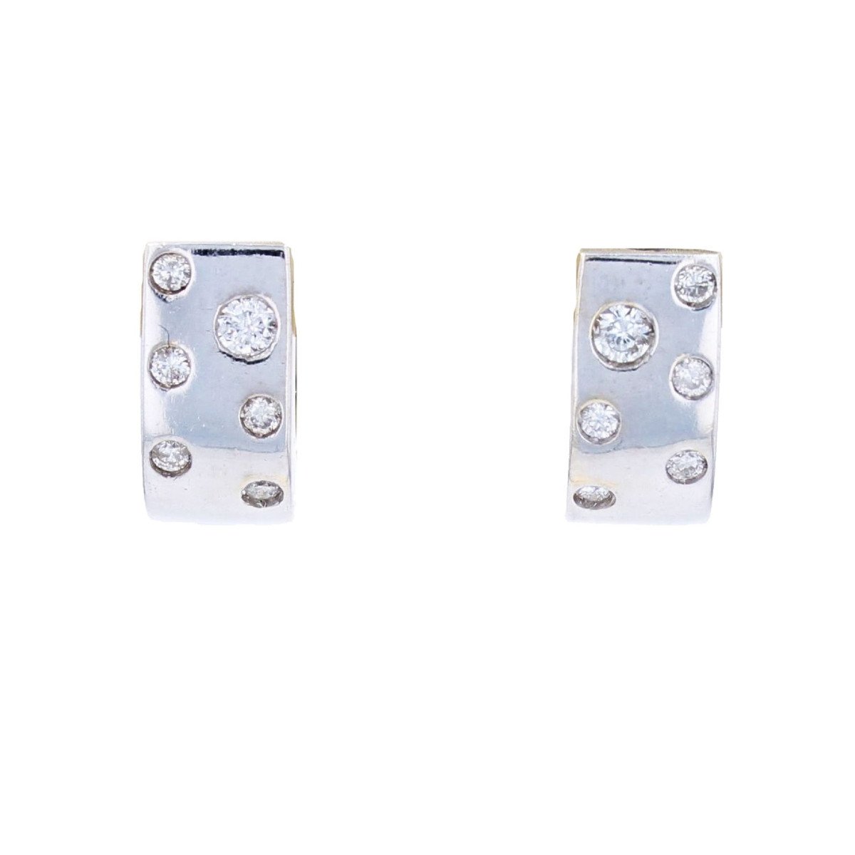 Modern Diamonds White Gold Earrings