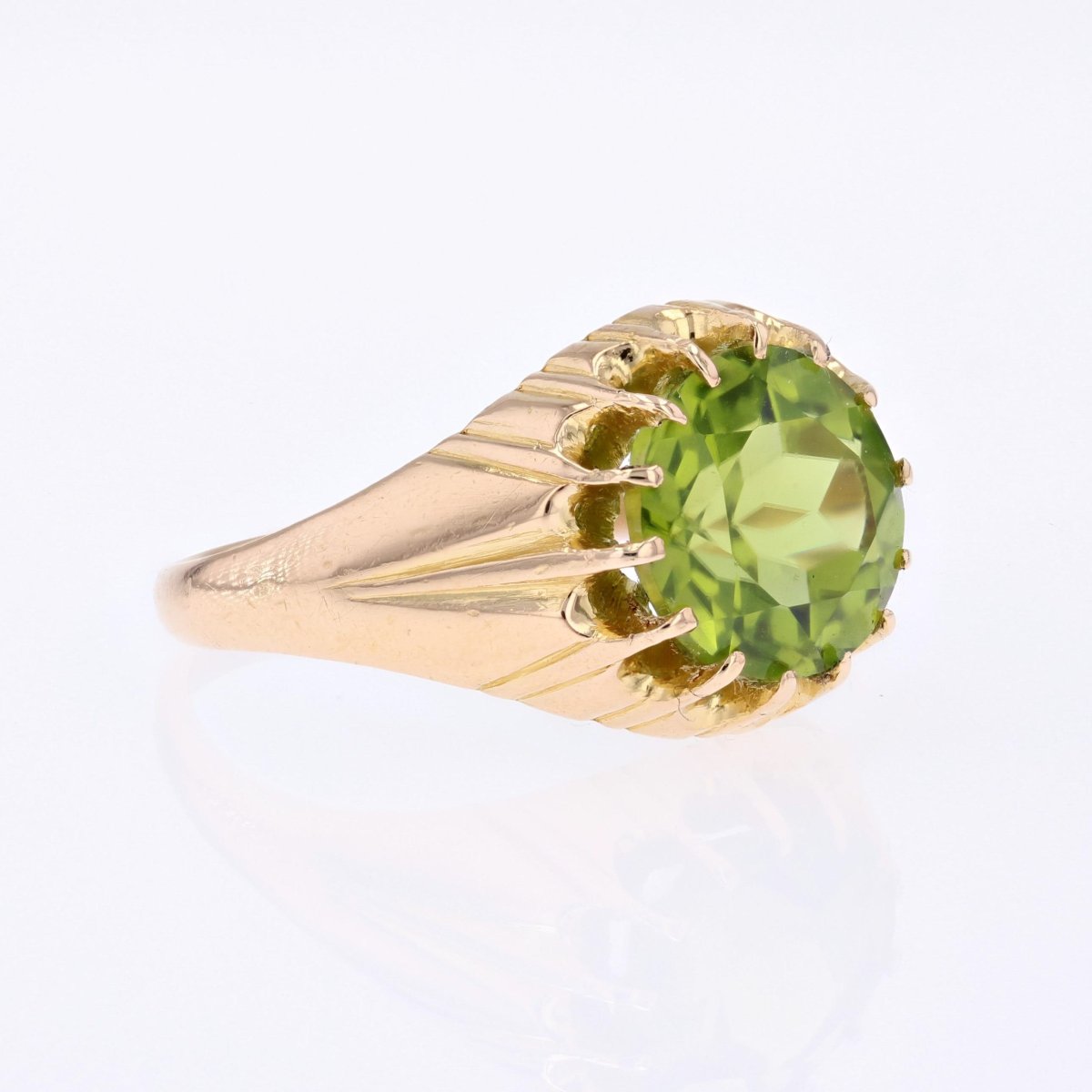 Bague Vintage Or Péridot-photo-7