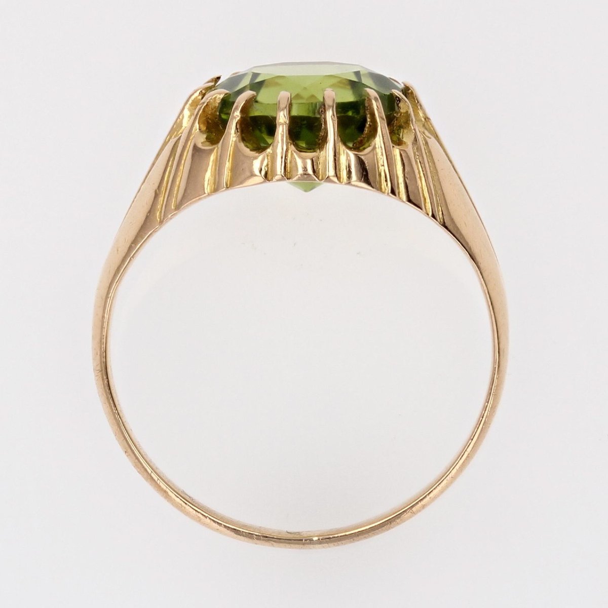Bague Vintage Or Péridot-photo-8