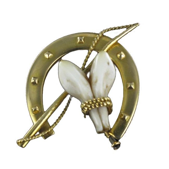 Broche Ancienne De Chasse