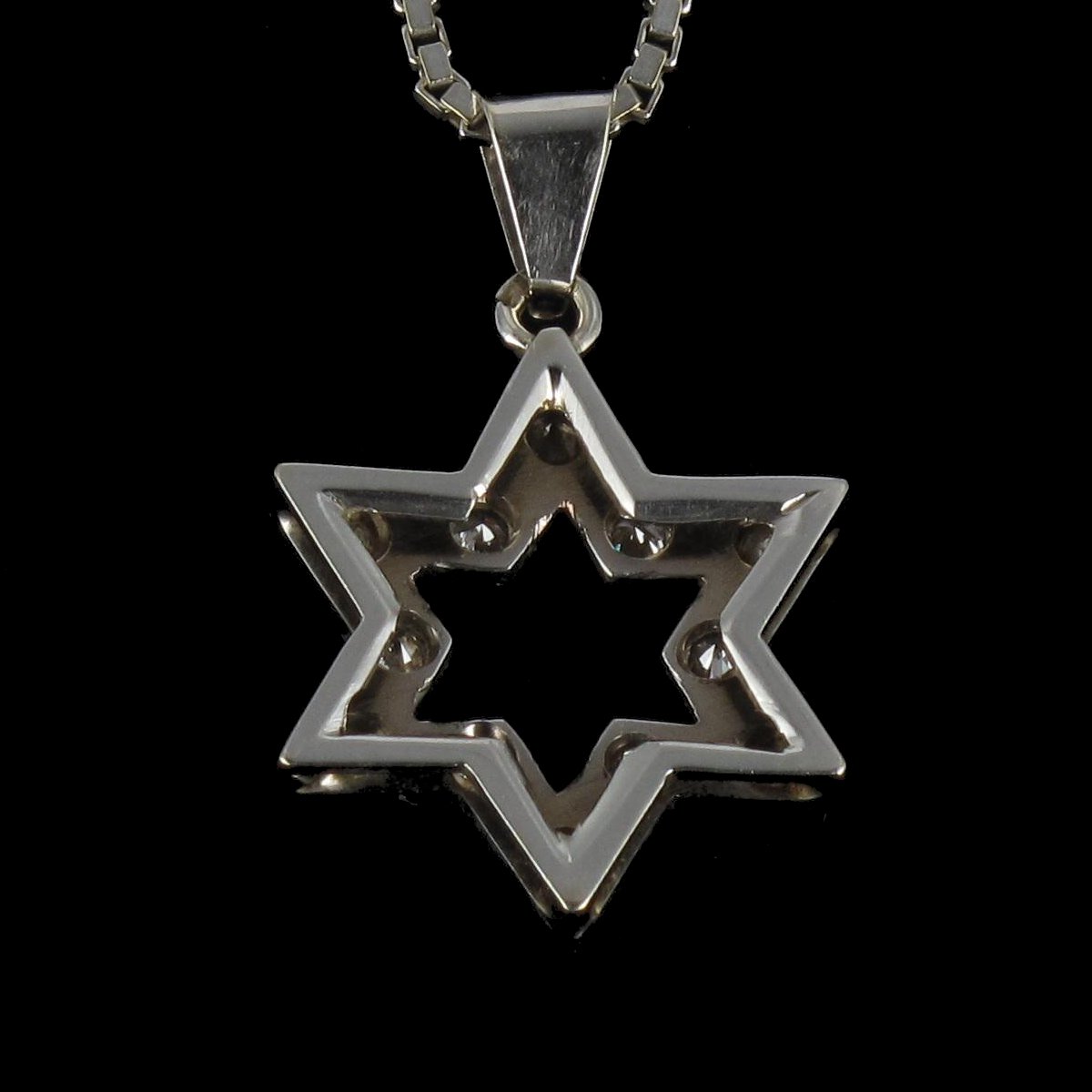 Diamond Star Pendant Old And His String-photo-1