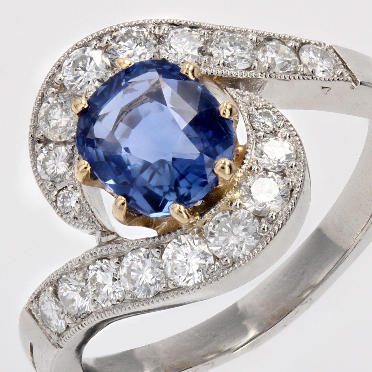 Sapphire Diamond Tourbillon Ring-photo-3