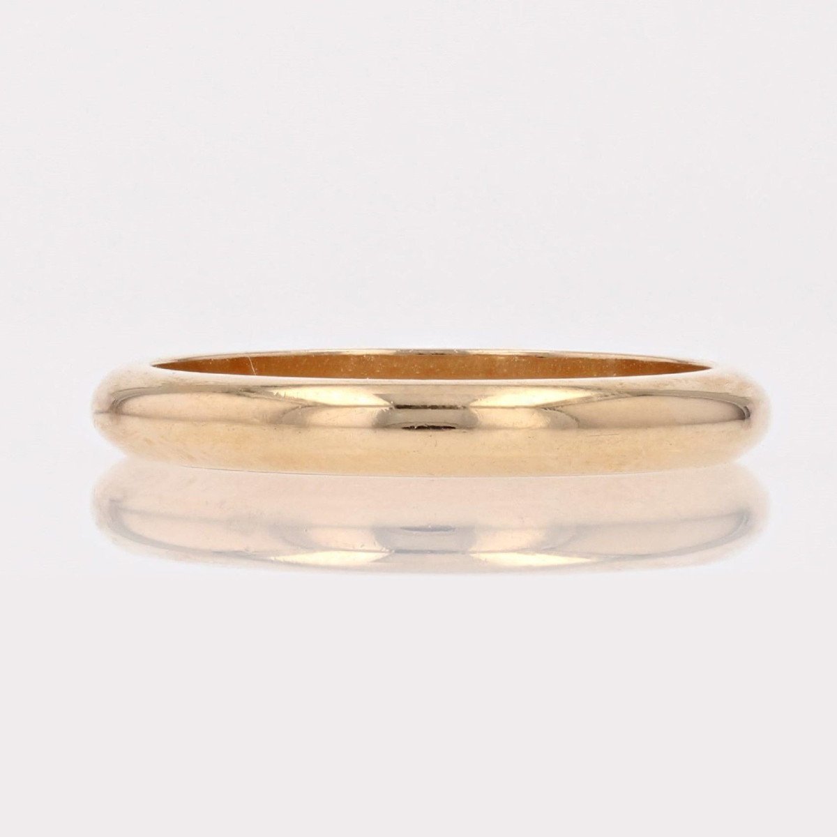 Yellow Gold Domed Wedding Ring-photo-4