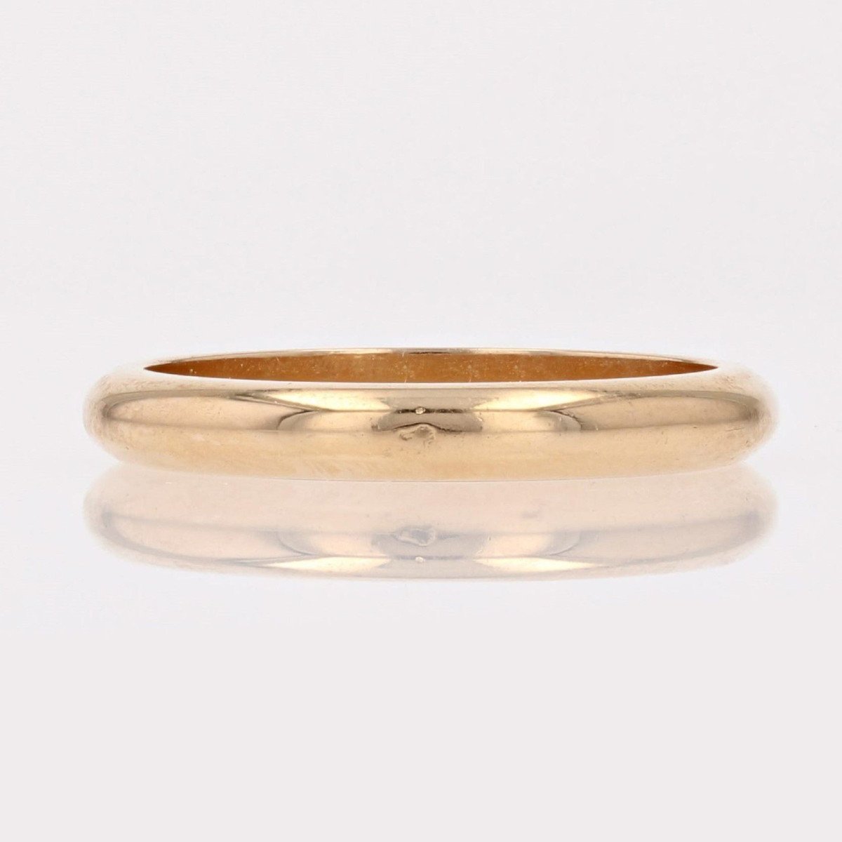 Yellow Gold Domed Wedding Ring-photo-2
