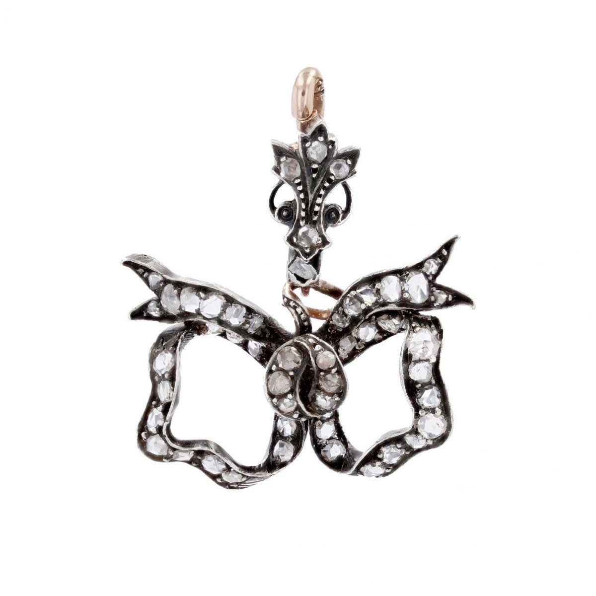 Pendentif Ancien Diamants Transformable En Broche