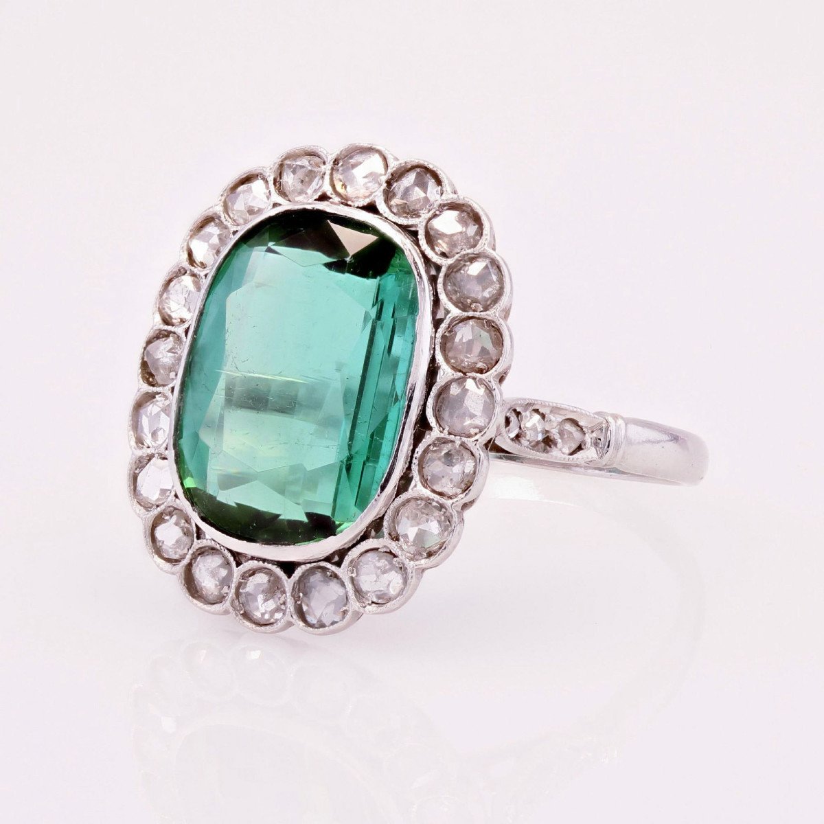 Bague Marguerite Tourmaline Et Diamants-photo-3