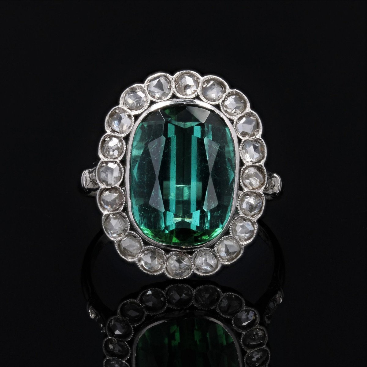 Bague Marguerite Tourmaline Et Diamants-photo-2