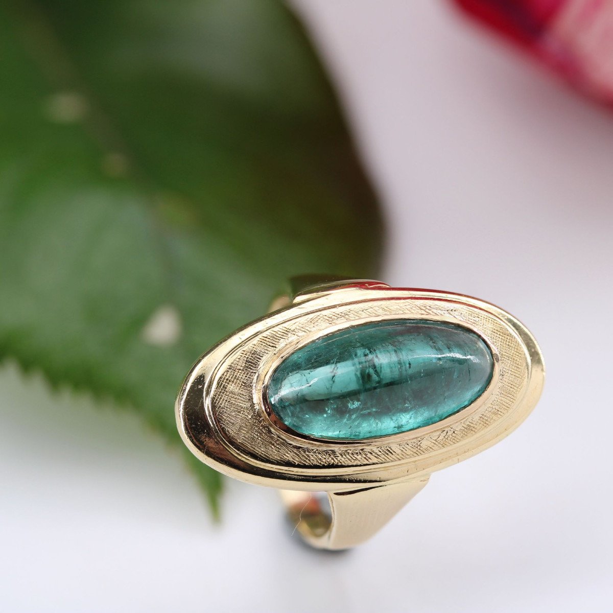 Pain De Sucre And Gold Tourmaline Ring-photo-3