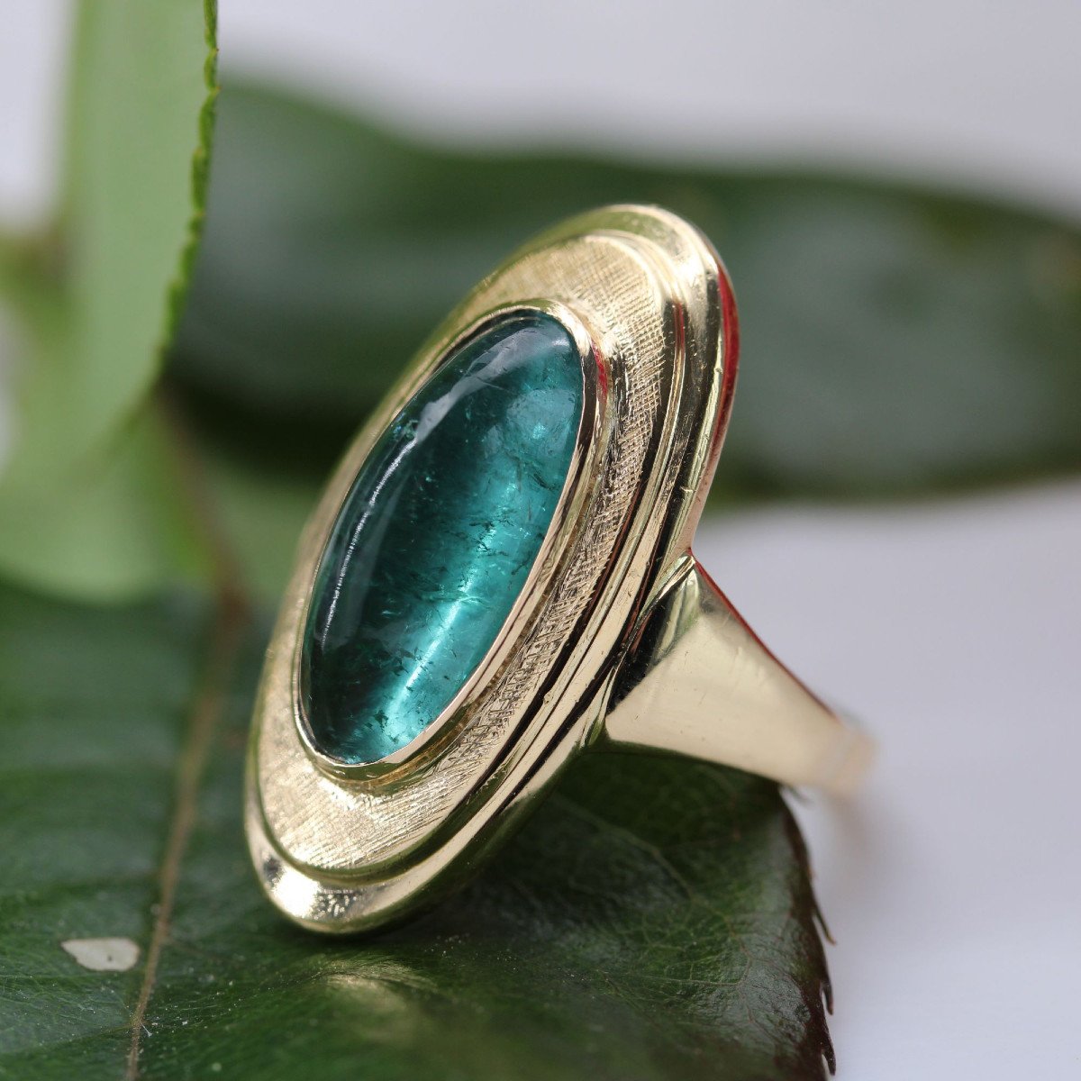 Pain De Sucre And Gold Tourmaline Ring-photo-4