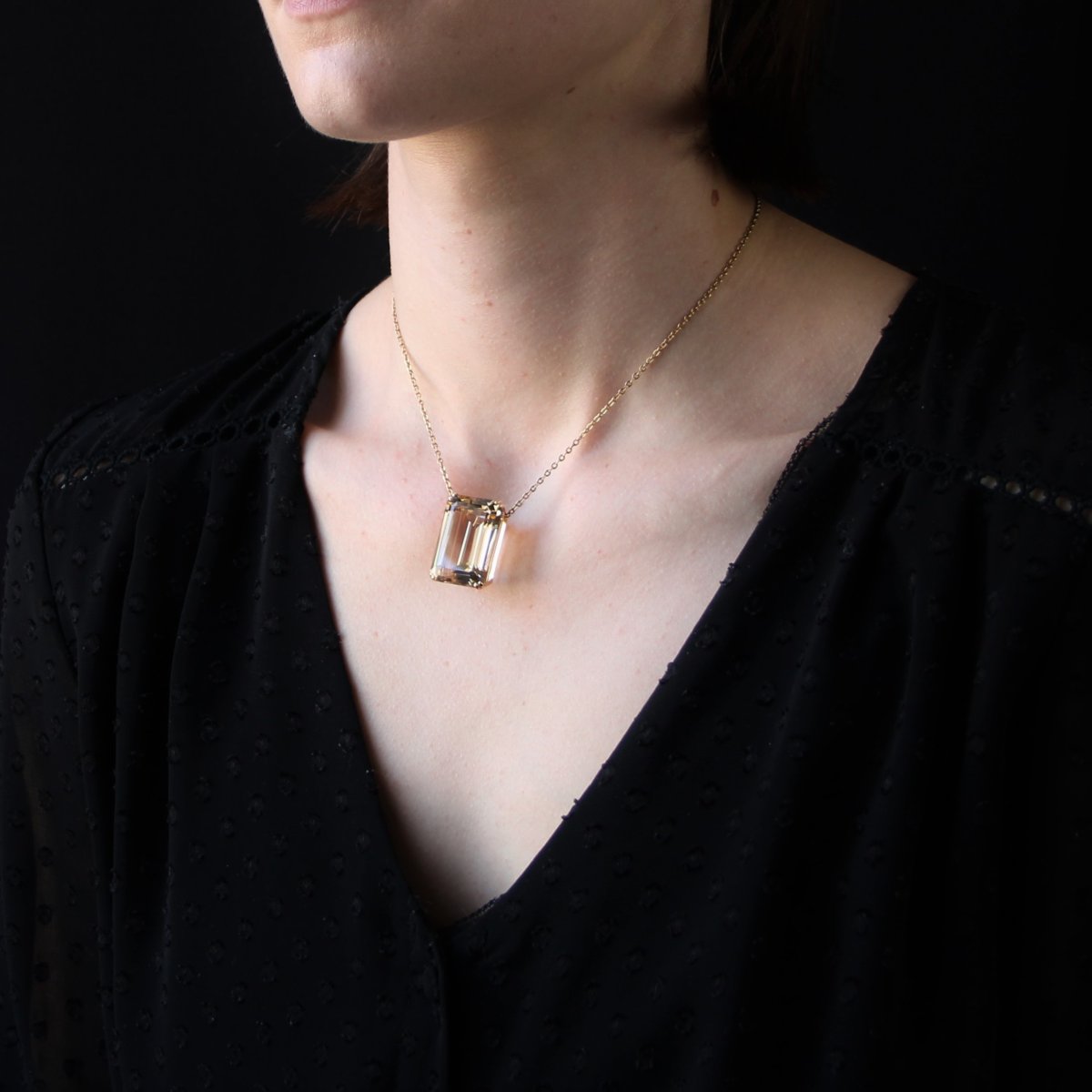 Retro Citrine Brooch-photo-7
