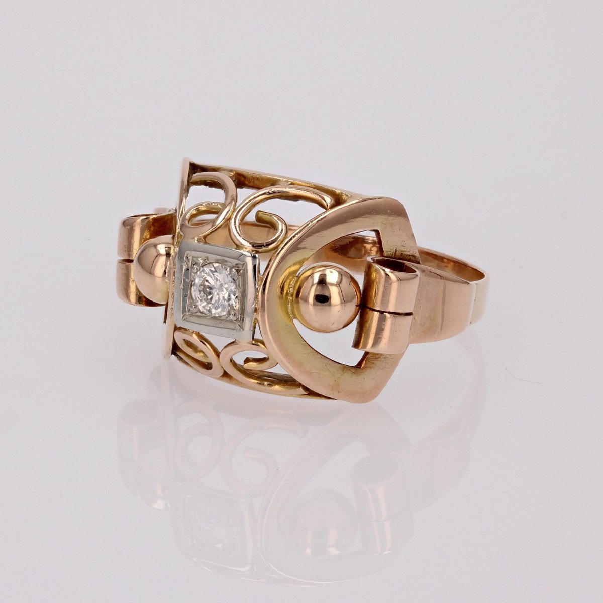 Old Retro Diamond Ring-photo-3