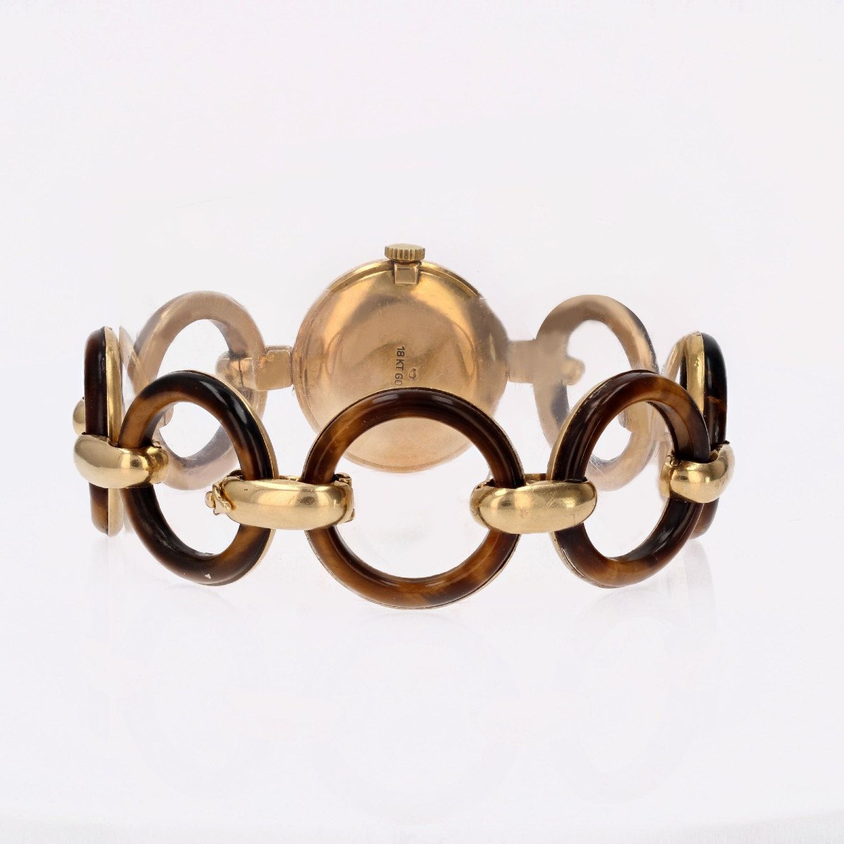 Lady's Watch In Gold And Tiger's Eye-photo-5