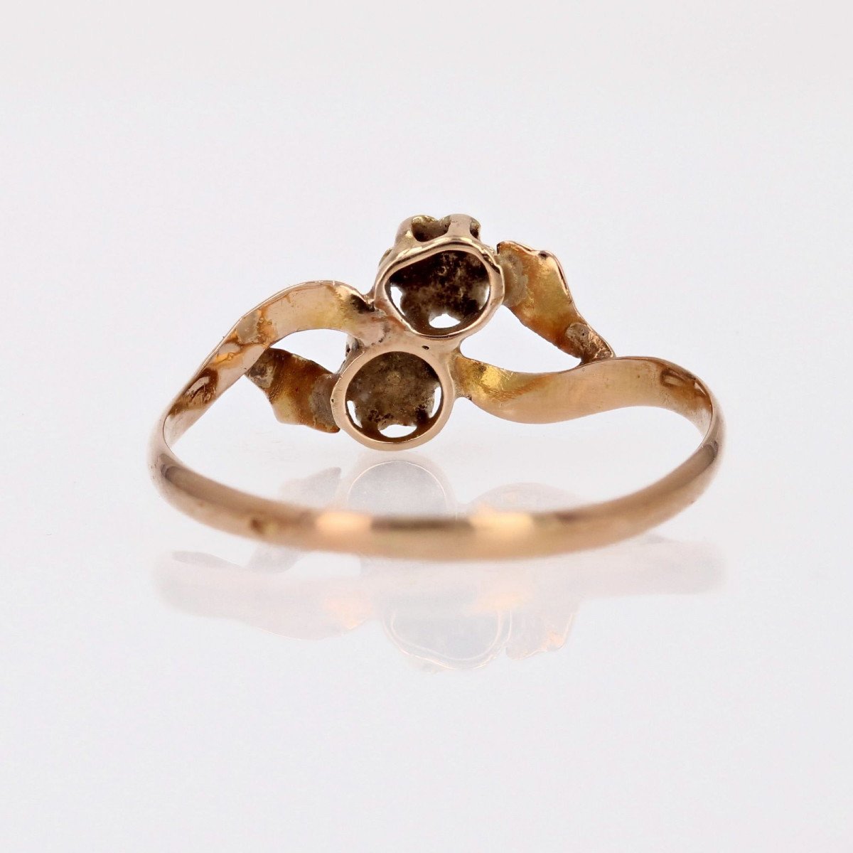 Bague Ancienne Toi Et Moi Perles 2 Ors-photo-2