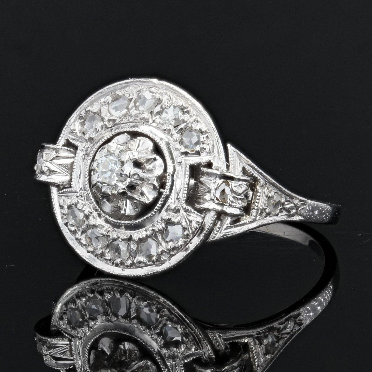 Old Art Deco Diamond Ring-photo-2