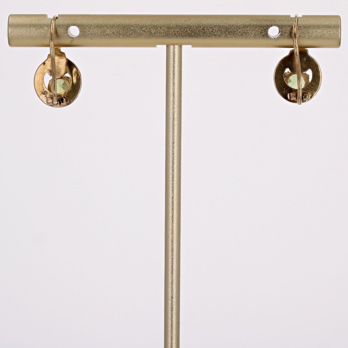 Yellow Gold And Peridots Sleepers-photo-4