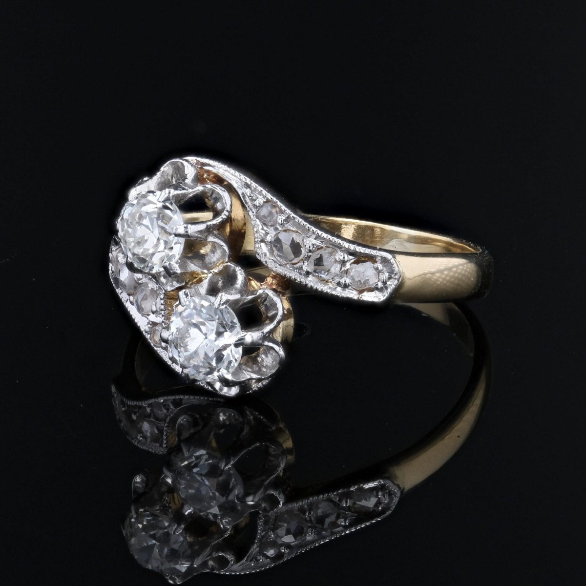 Old Toi Et Moi Diamond Ring-photo-3