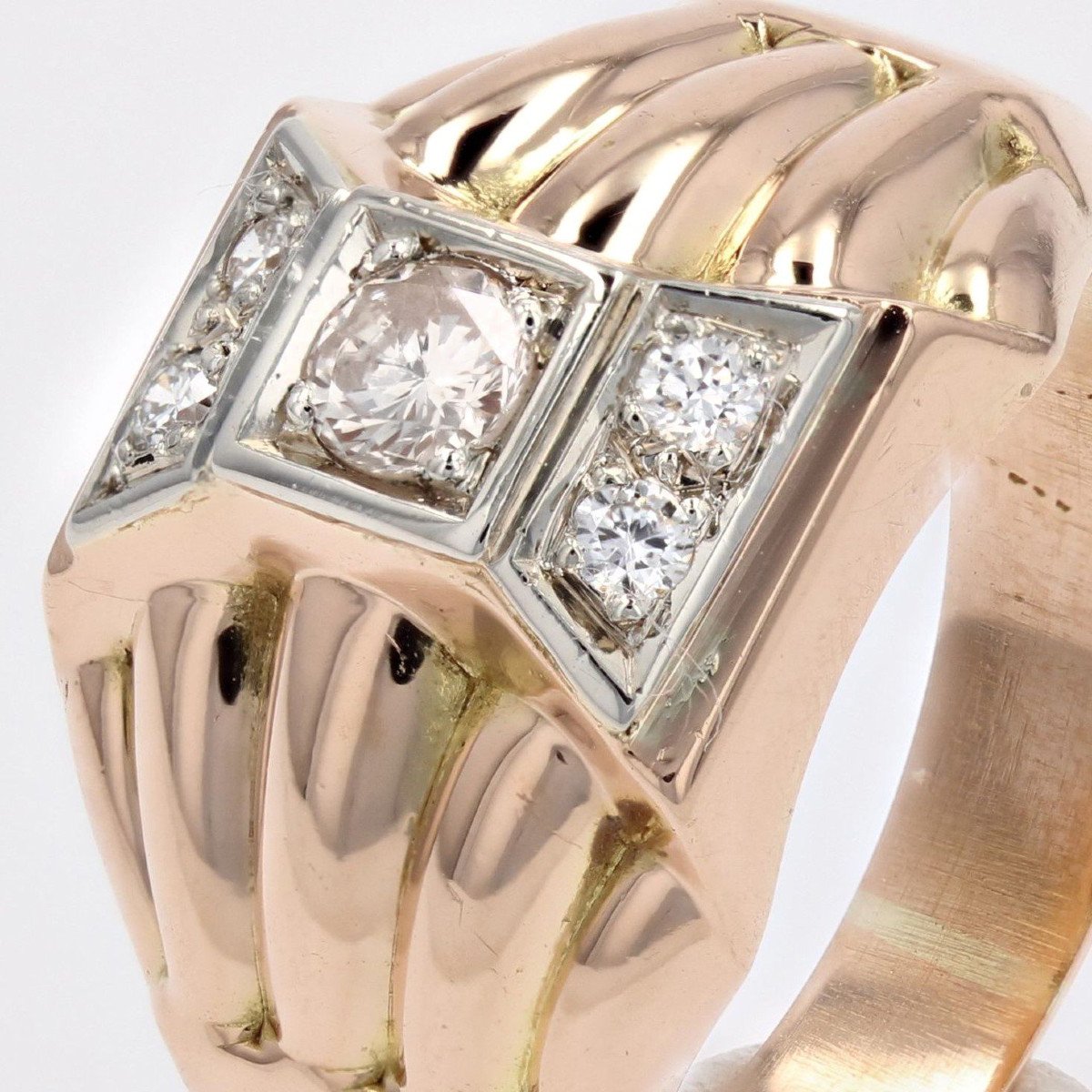 Bague Tank Diamants Dôme-photo-6
