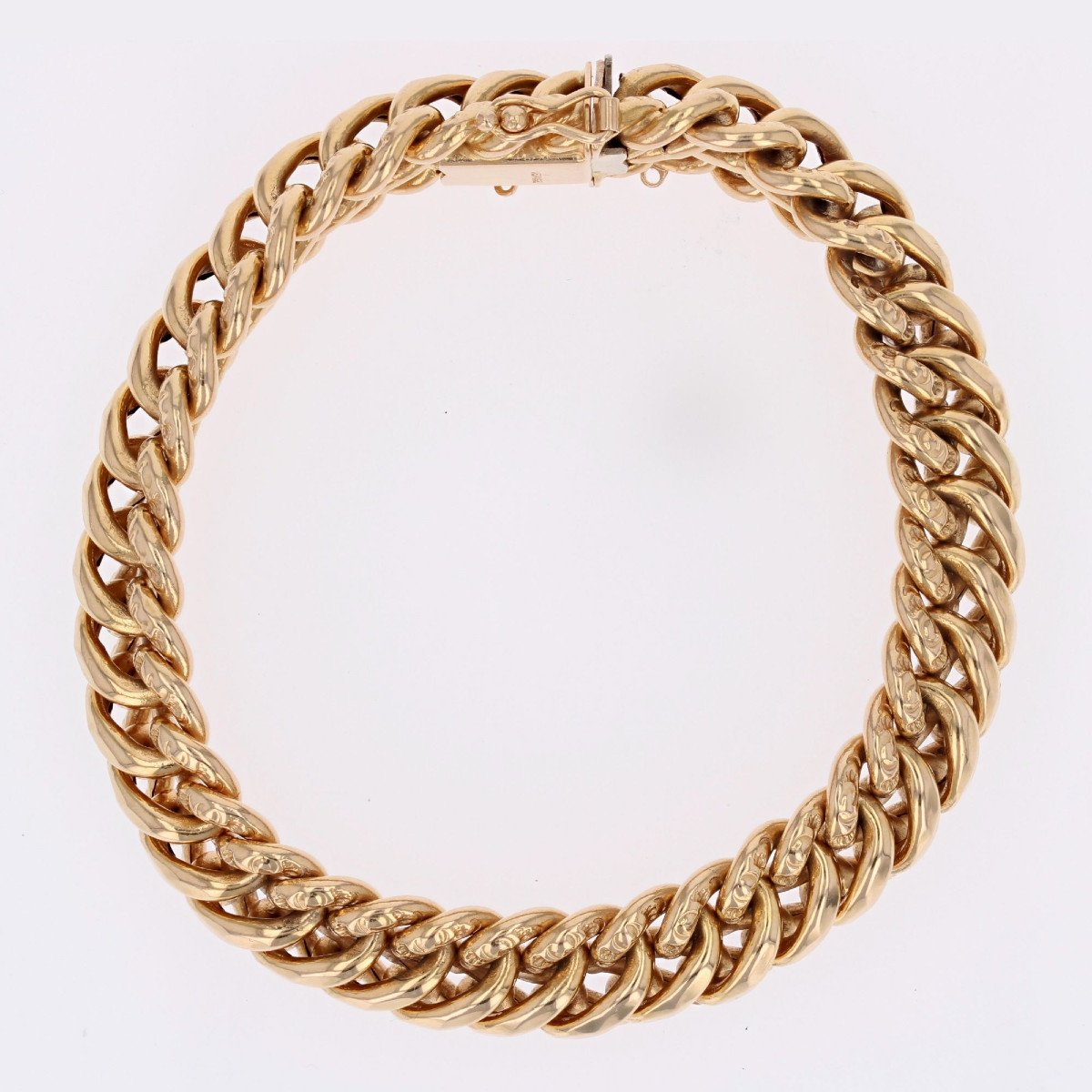 Chiseled American Mesh Bracelet In Rose Gold-photo-3