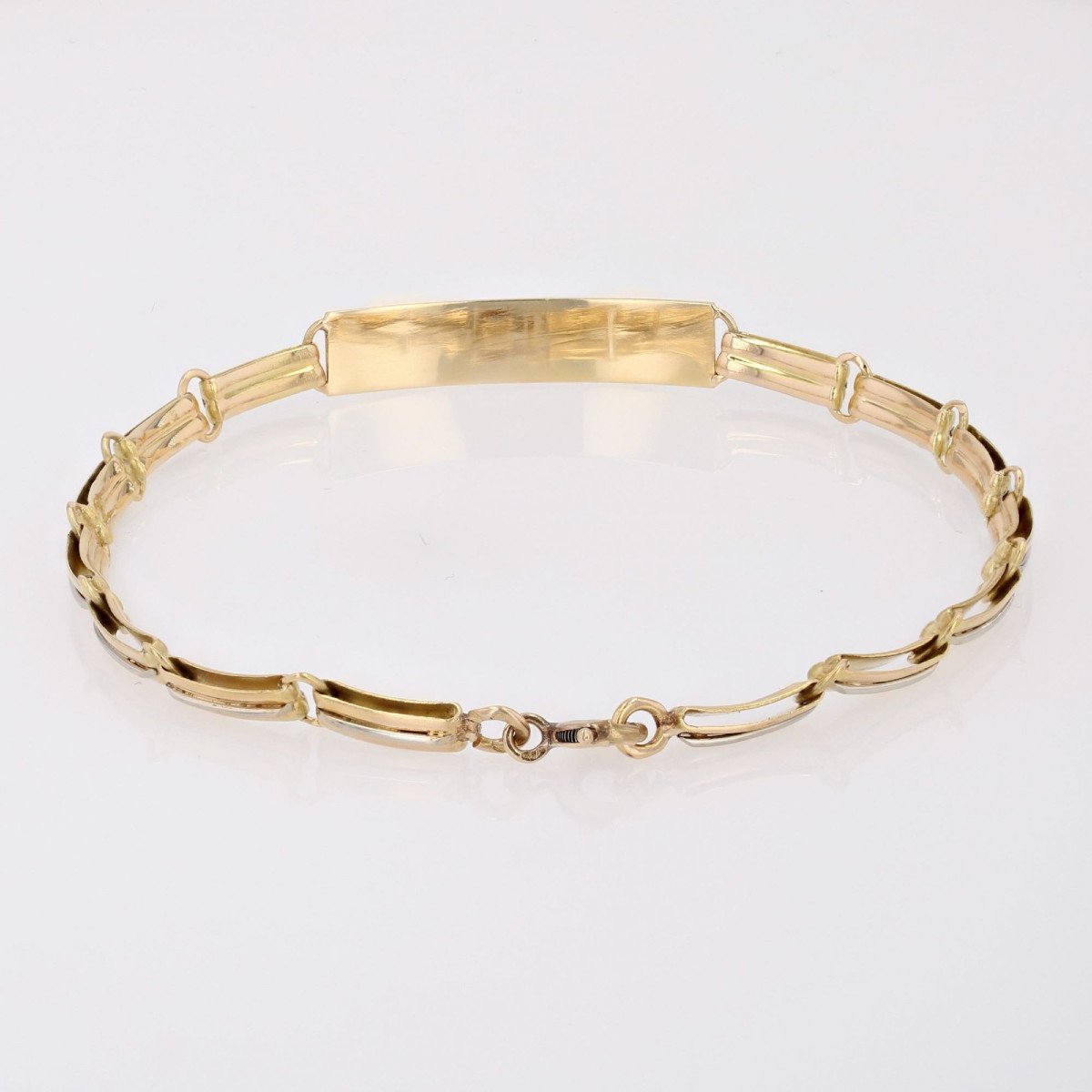 2 Gold Curb Bracelet-photo-2