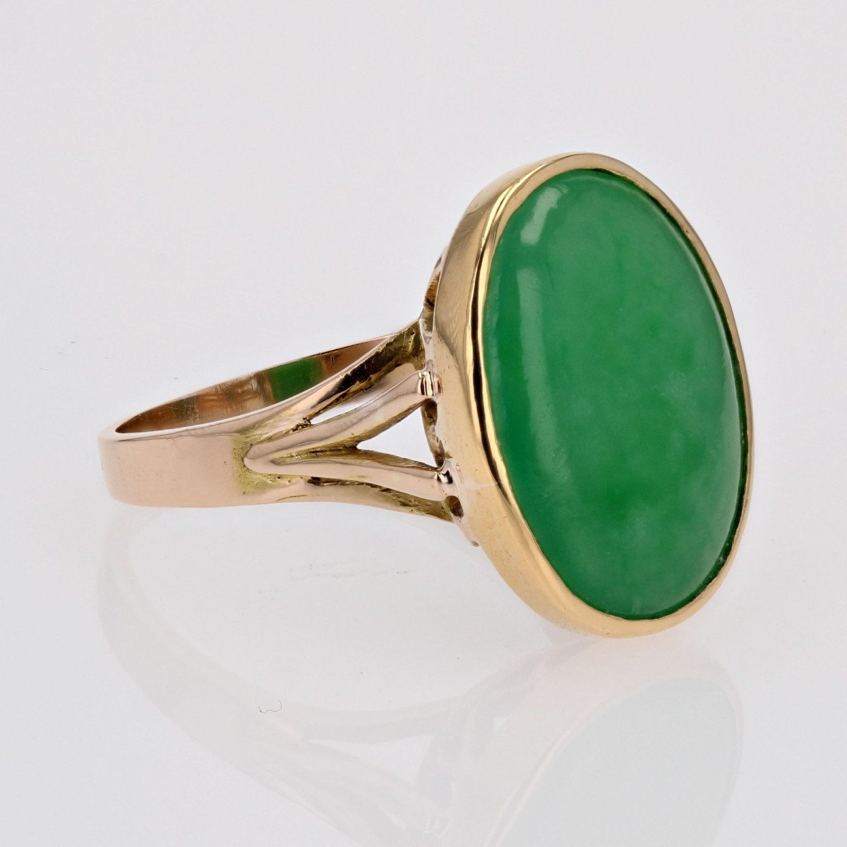 Vintage Jade Ring In Gold-photo-5