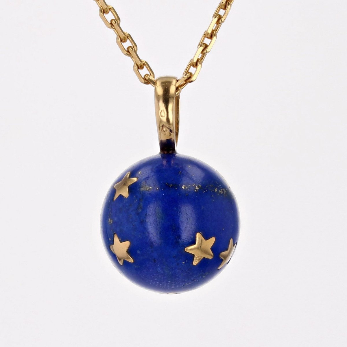 Lapis Lazuli Pendant And Its Gold Stars-photo-6