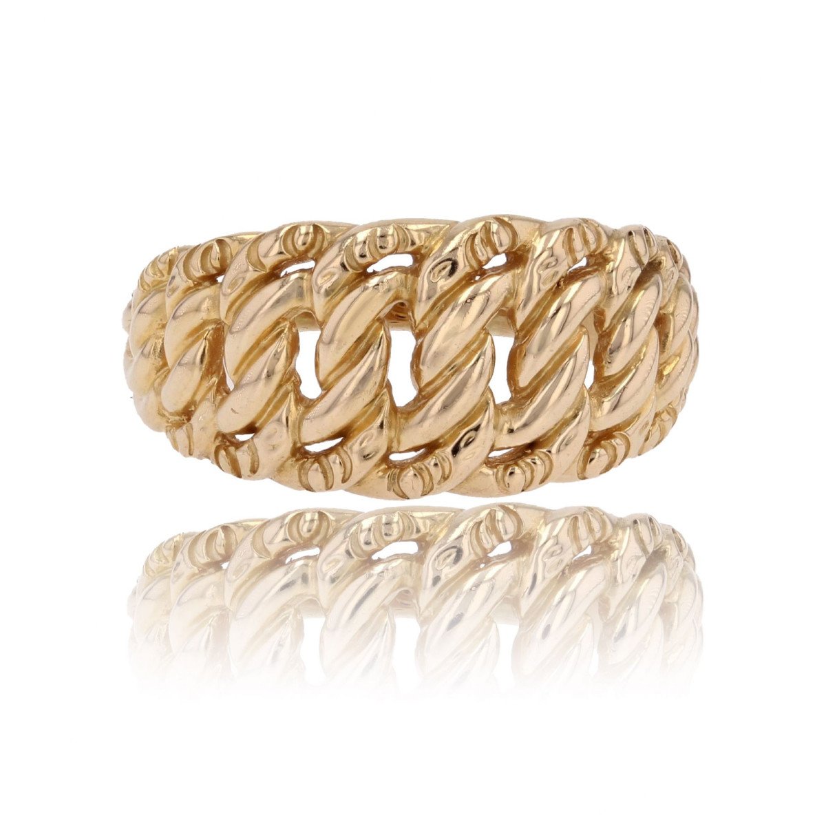 Yellow Gold Curb Ring