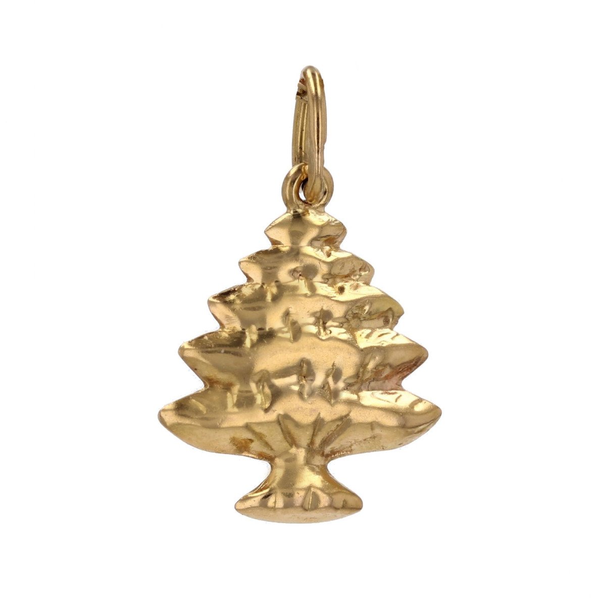 Yellow Gold Fir Pendant