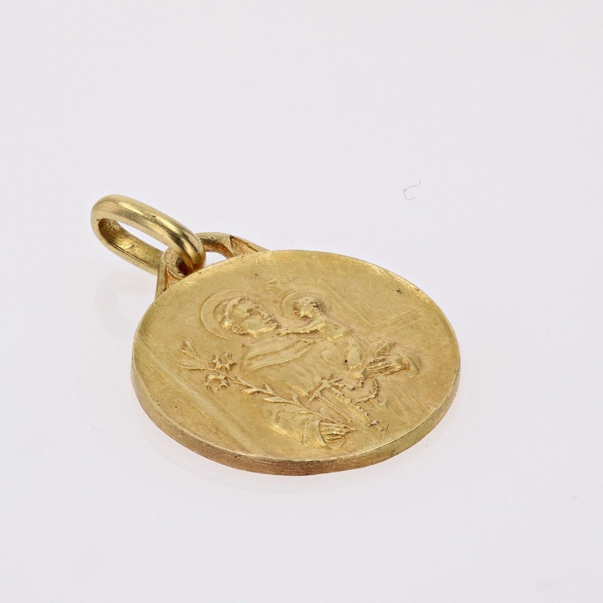 Saint Joseph Medal Yellow Gold-photo-3