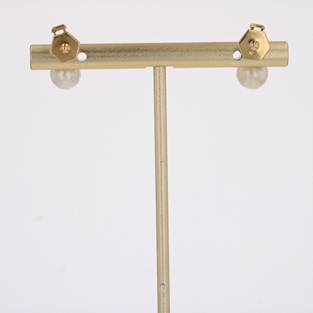Antique Diamond Pearl Earrings-photo-6