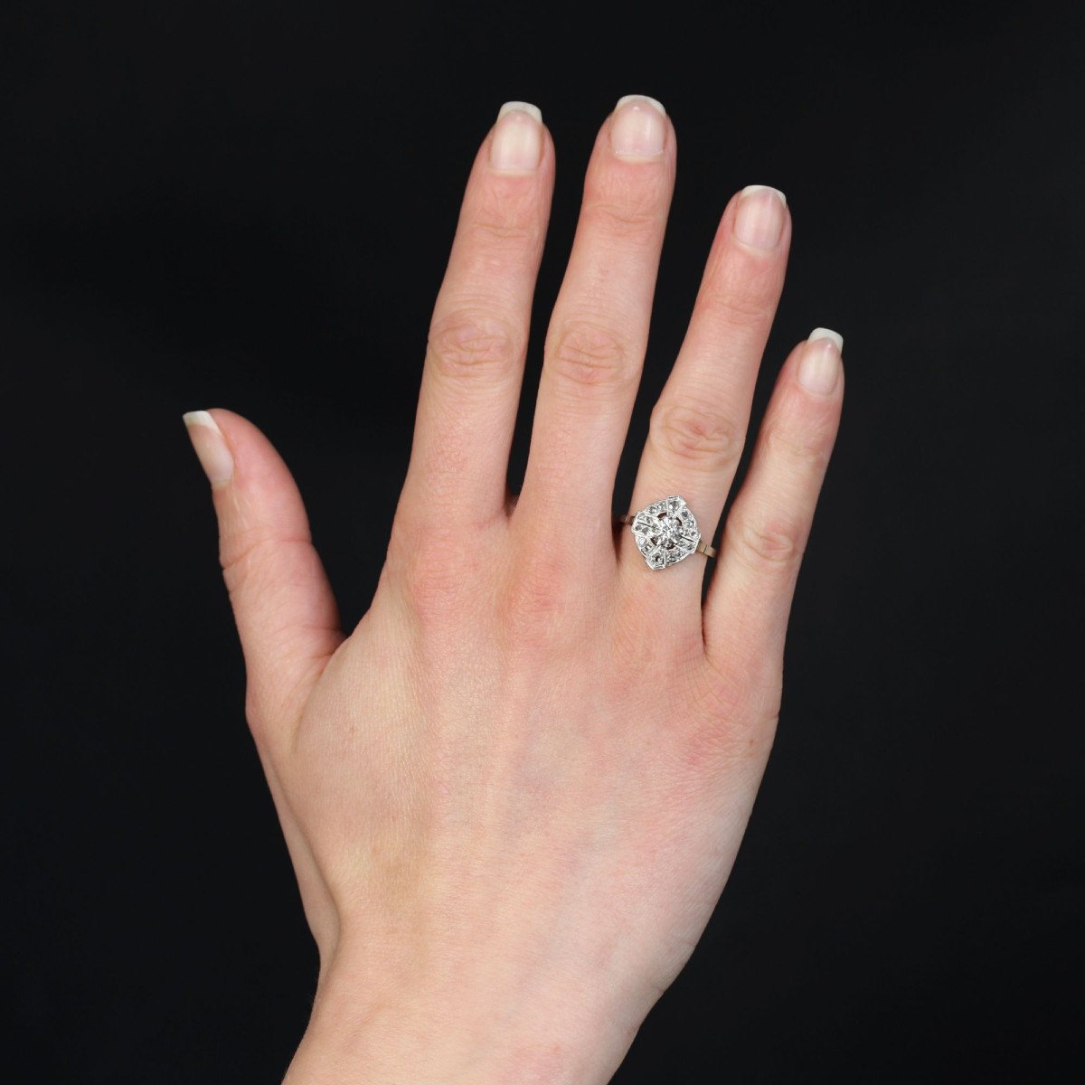 Bague Art Déco Diamants-photo-2