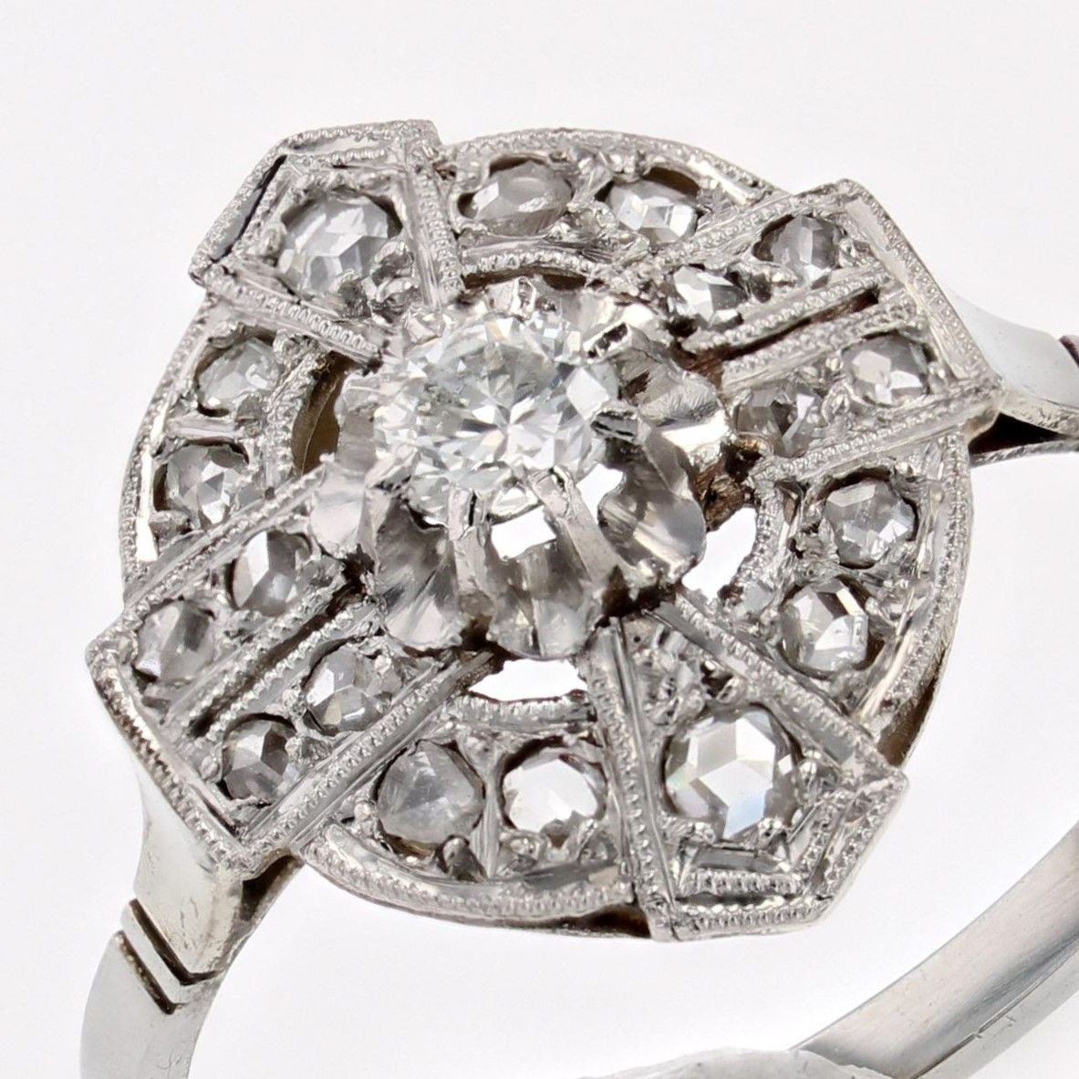 Bague Art Déco Diamants-photo-5