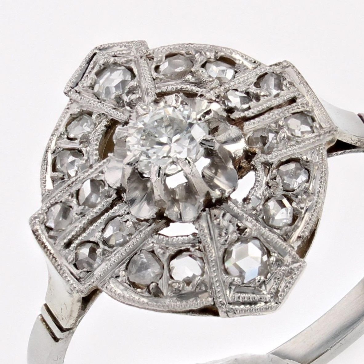 Art Deco Diamond Ring-photo-5