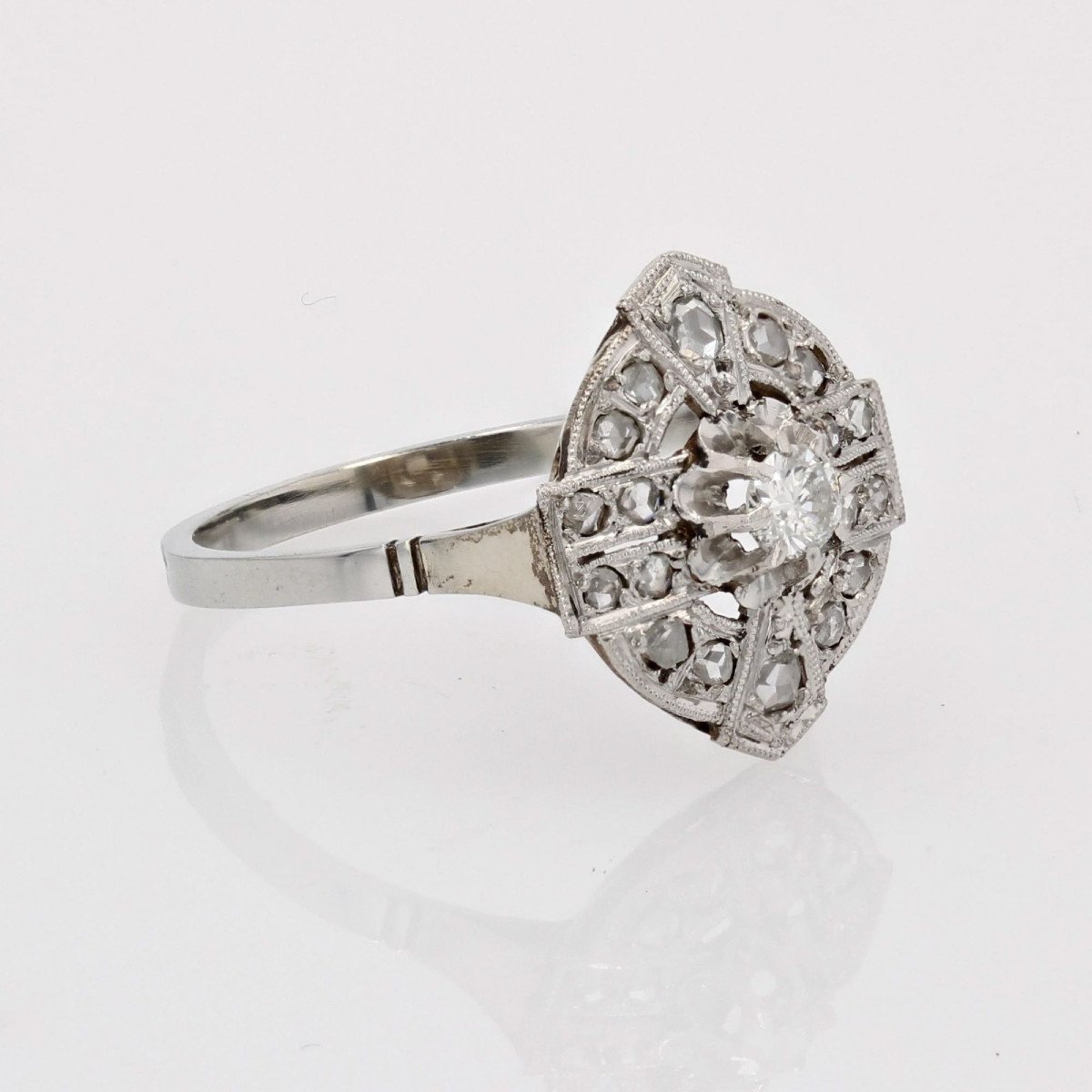 Bague Art Déco Diamants-photo-6