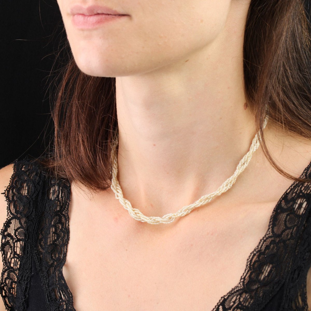 Fine Seed Pearl Necklace-photo-5