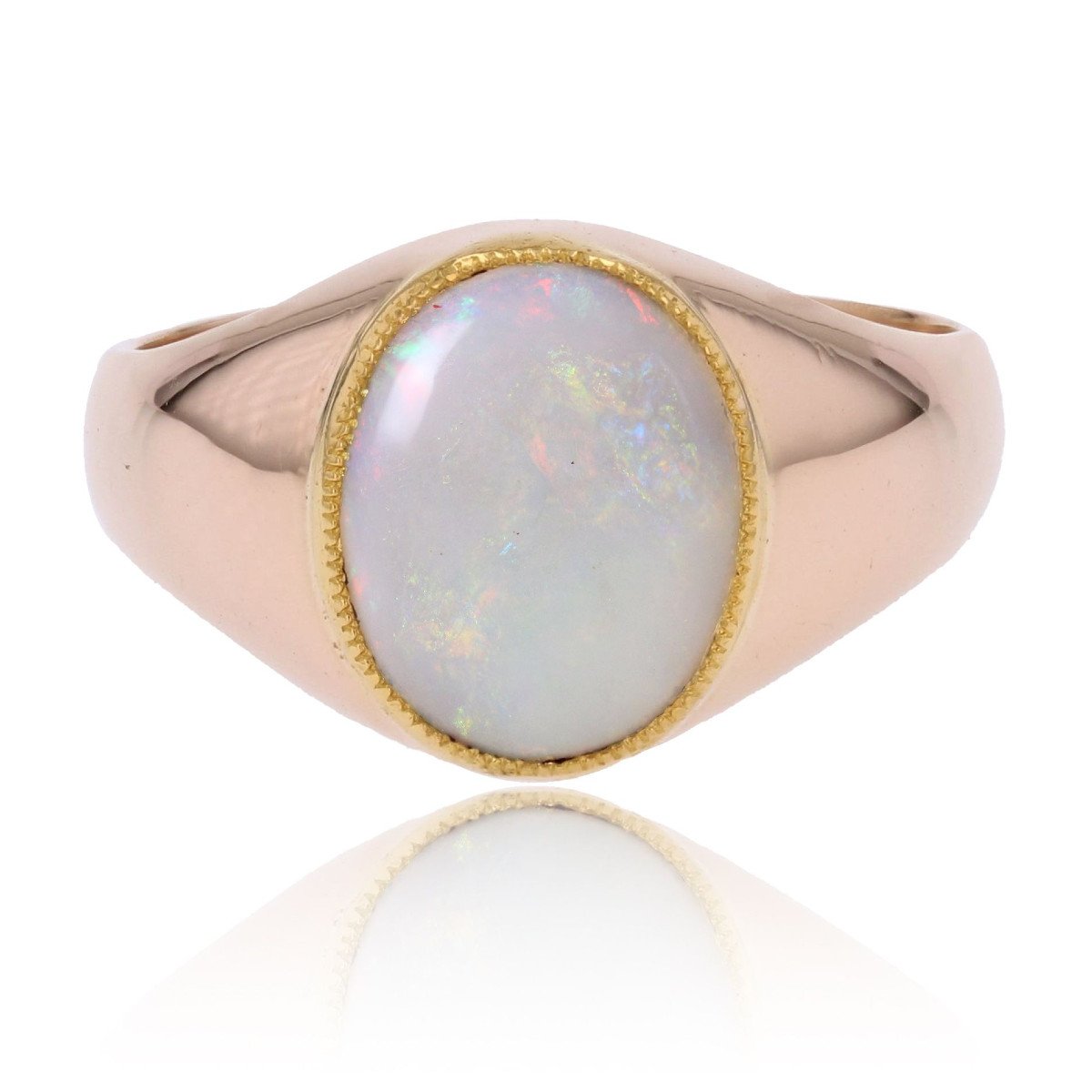 Rose Gold Opal Ring