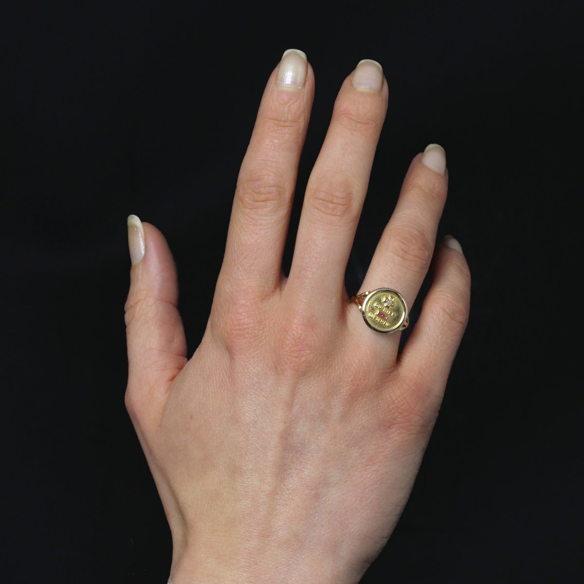 More Than Yesterday Less Than Tomorrow Gold Ring-photo-6